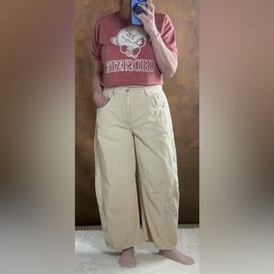 We The Free Light Cream Good Luck Barrel Corduroy Pants